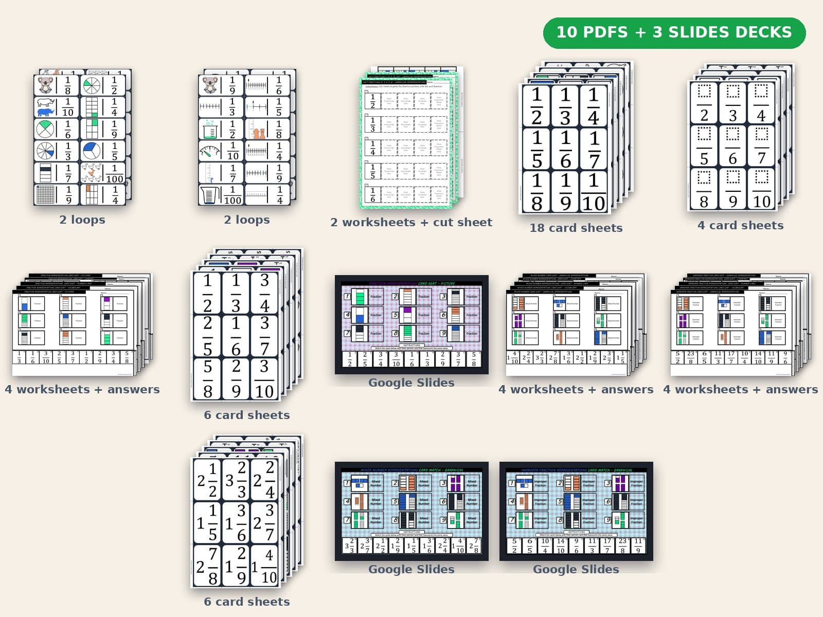 Complete Fractions Bundle, every file laid out