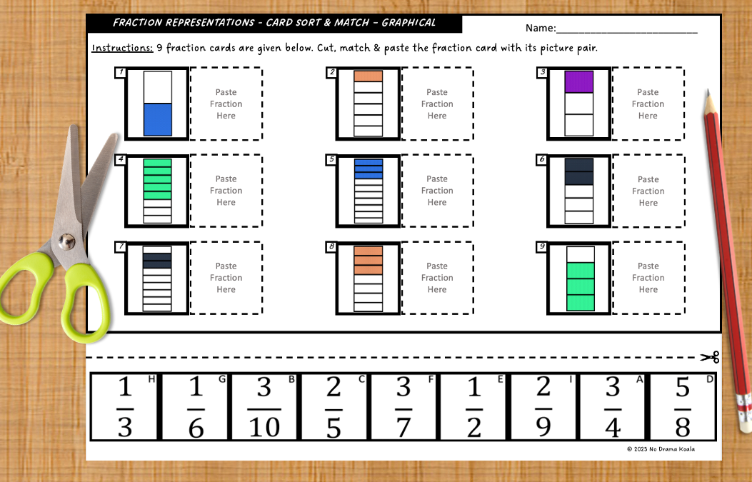 Fractions Concept Builder - Print Bundle