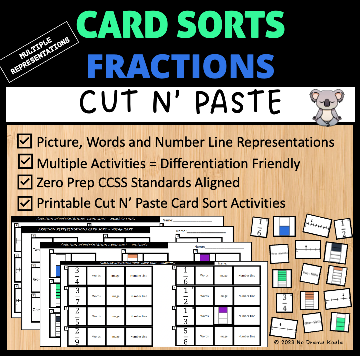 Fractions Concept Builder - Print Bundle