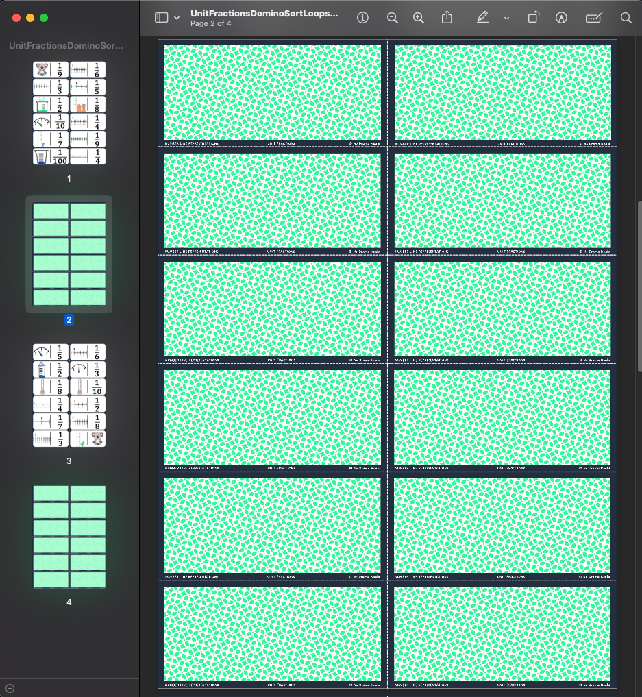 Unit Fractions Foundation Builder Bundle - Print