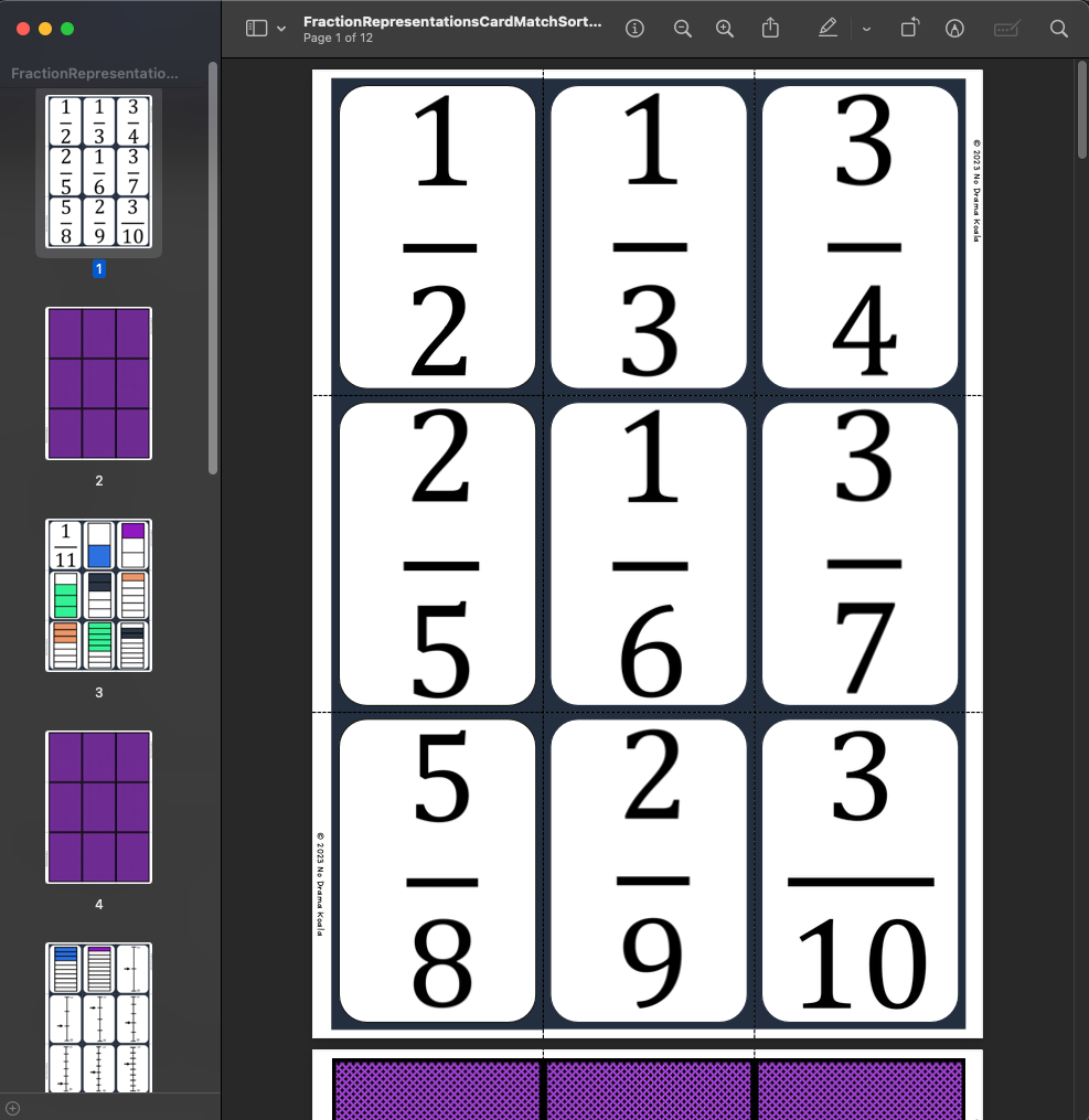 Fractions Concept Builder - Digital Bundle