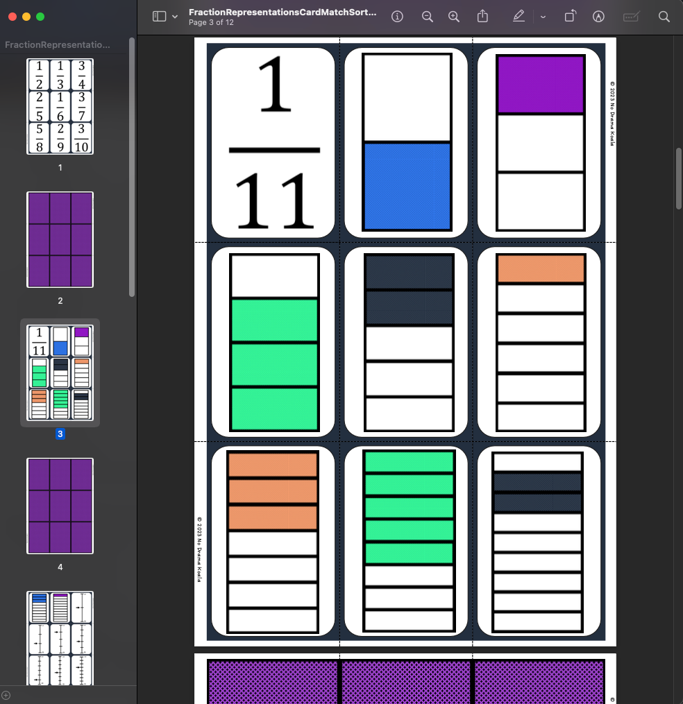 Fractions Concept Builder - Digital Bundle