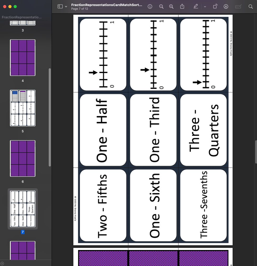 Fractions Playing Card MEGA Bundle