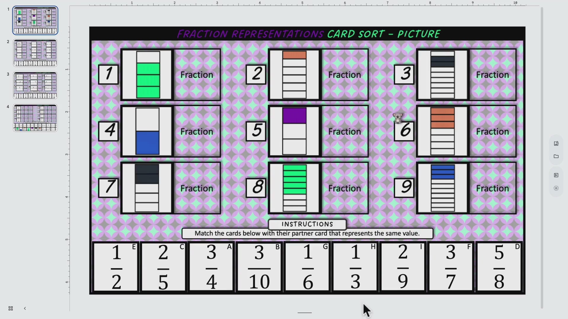 Fractions Concept Builder - Digital Bundle